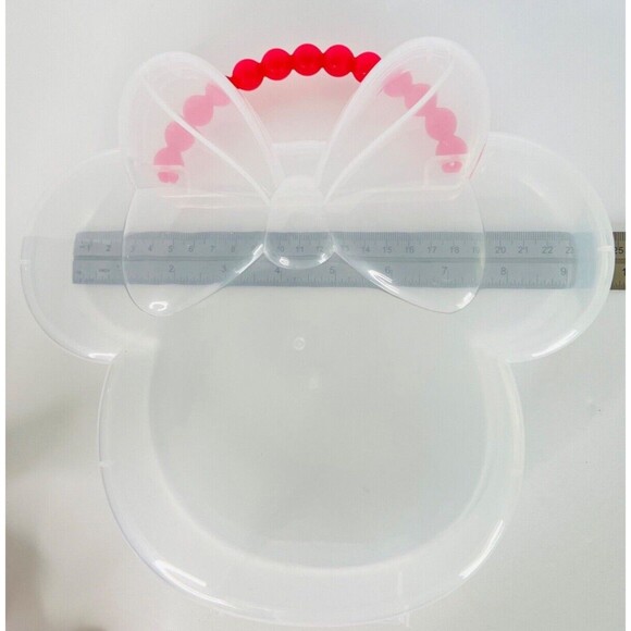 Disney  Mickey and Minnie Mouse Toy Plush Soft And Minnie Plastic Carry Case - Picture 13 of 14